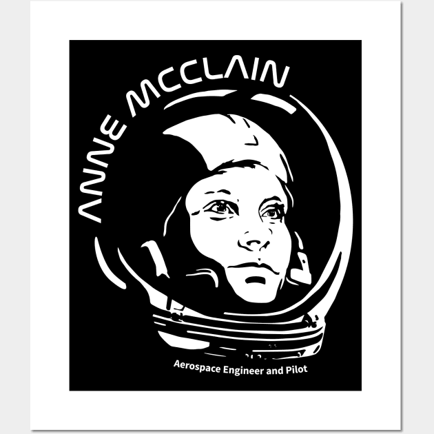 Women in Space: Anne McClain Wall Art by photon_illustration